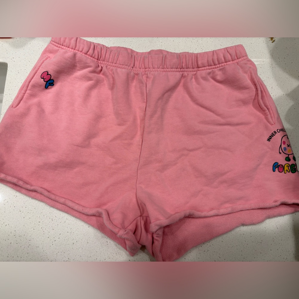 The Mayfair Group Forever Inner Child Pink Shorts Size L/XL